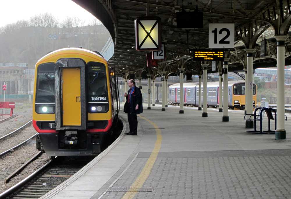 Conversation at Bristol
159108 waits at Temple Meads forming the 12.51 to Waterloo
